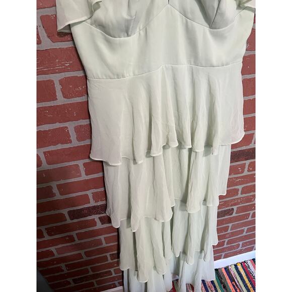 Fashion Nova Sage Chiffon Maxi Dress NWT - 2XL - Picture 5 of 10